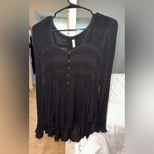 Black Free people long sleeve